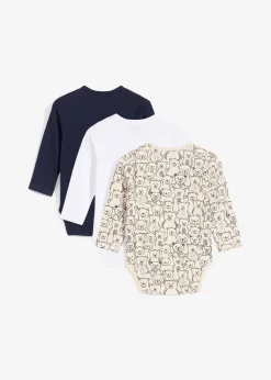 Lot de 3 bodies bébé en coton