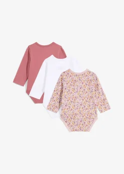 Lot de 3 bodys bébé style portefeuille