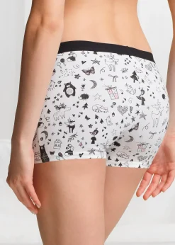 Lot de 4 boxers femme