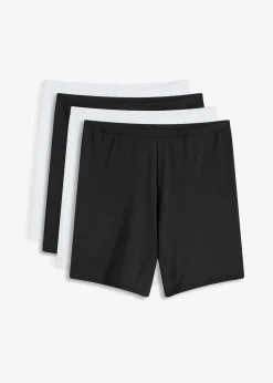 Lot de 4 boxers femme mi-longs taille haute