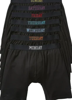 Lot de 7 boxers longs coton