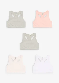Lot de 5 brassières avec coton doux
