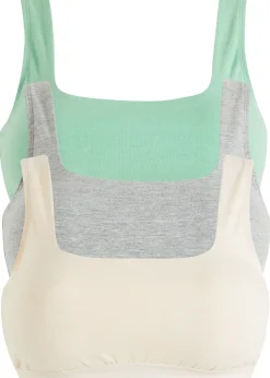 Lot de 3 brassières coton extensible