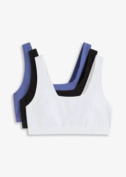 Lot de 3 brassières coton extensible