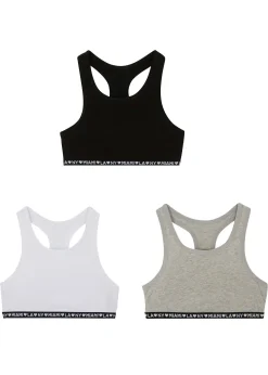 Lot de 3 brassières en coton doux et extensible