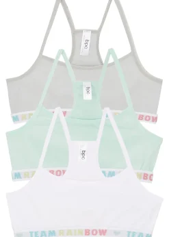 Lot de 3 brassières en coton doux et extensible