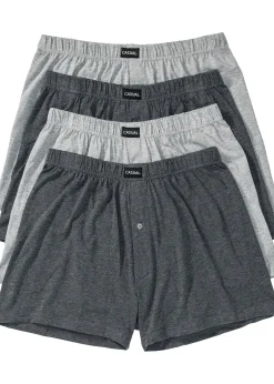 Lot de 4 caleçons en jersey coton doux