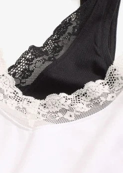 Lot de 2 caracos avec dentelle