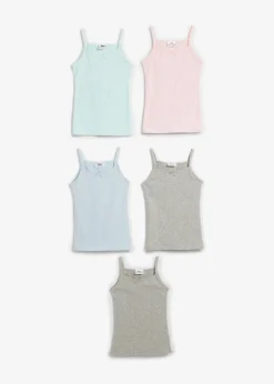 Lot de 5 caracos en coton doux et extensible