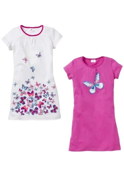 Lot de 2 chemises de nuit 100% coton