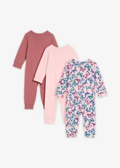 Lot de 3 combinaisons bébé 100% coton