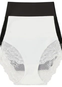 Lot de 2 culottes sculptantes lasercut, maintien modéré