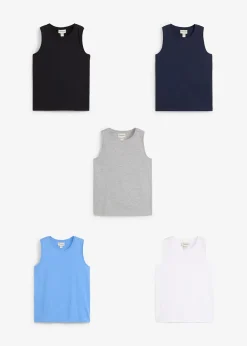 Lot de 5 débardeurs coton