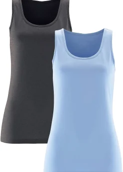 Lot de 2 débardeurs extensibles