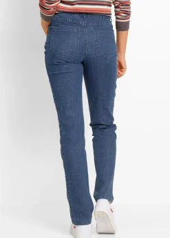 Lot de 2 jeans droits, taille mi-haute