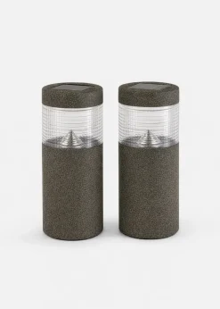 Lot de 2 lampes déco solaires pour le chemin