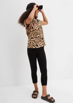 Lot de 2 leggings 3/4 en coton extensible