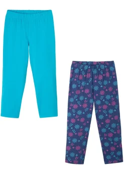 Lot de 2 leggings 3/4 en coton extensible