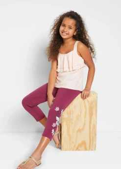 Lot de 2 leggings 3/4 en coton extensible
