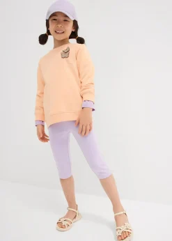 Lot de 2 leggings corsaire en coton mélangé extensible