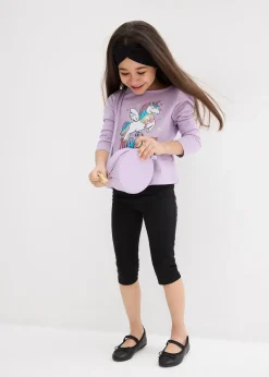 Lot de 2 leggings corsaire en coton mélangé extensible