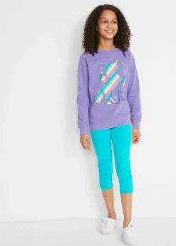 Lot de 2 leggings corsaire en coton extensible