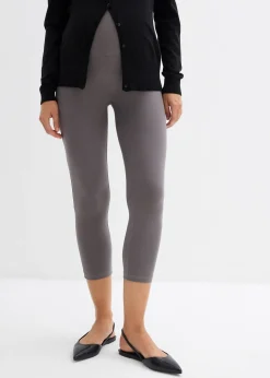 Lot de 2 leggings de grossesse, longueur 3/4