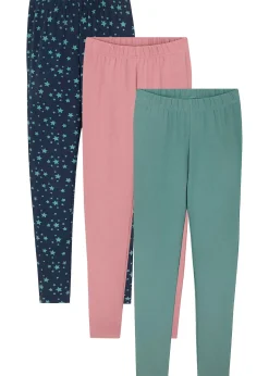 Lot de 3 leggings en jersey de coton extensible