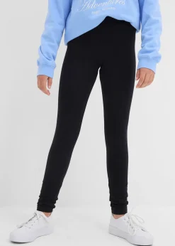 Lot de 3 leggings thermiques en coton extensible