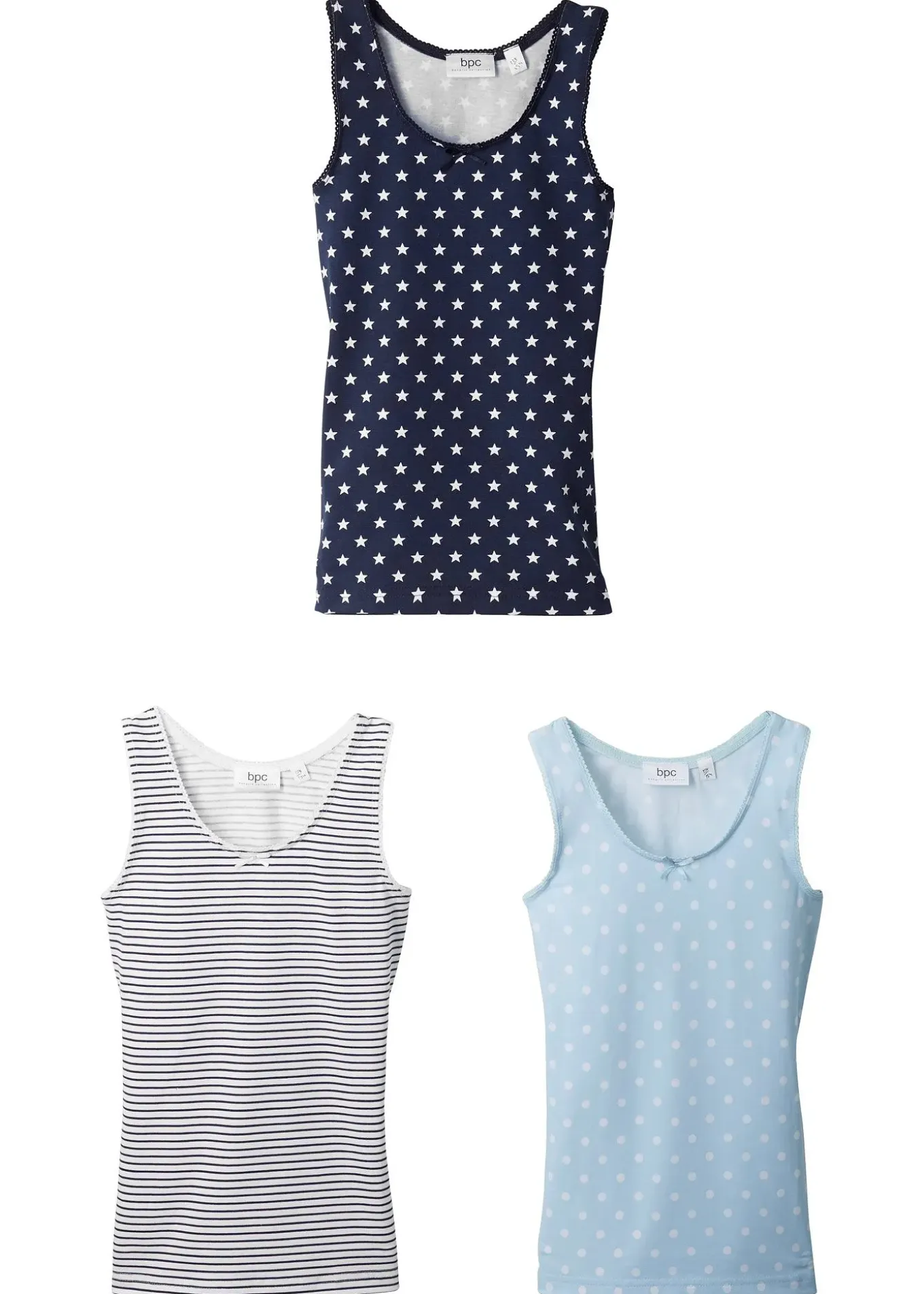 Lot de 3 maillots de corps en coton doux