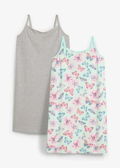 Lot de 2 nuisettes fille avec coton doux