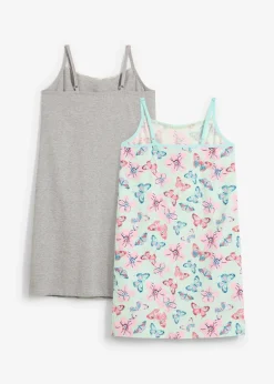 Lot de 2 nuisettes fille avec coton doux