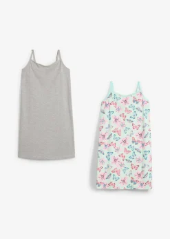 Lot de 2 nuisettes fille avec coton doux
