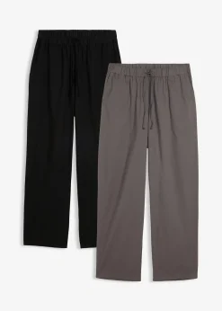 Lot de 2 pantalons de pyjama doux en coton