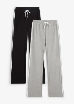 Lot de 2 pantalons en jersey coton extensible