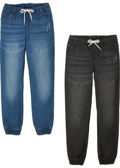 Lot de 2 pantalons regular à taille élastiquée
