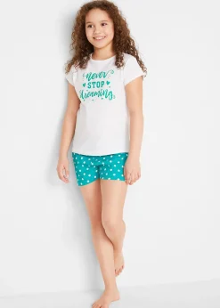Lot de 2 pyjashorts 100% coton à manches courtes