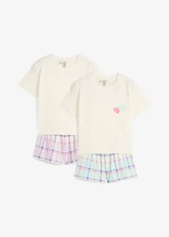 Lot de 2 pyjashorts 100% coton