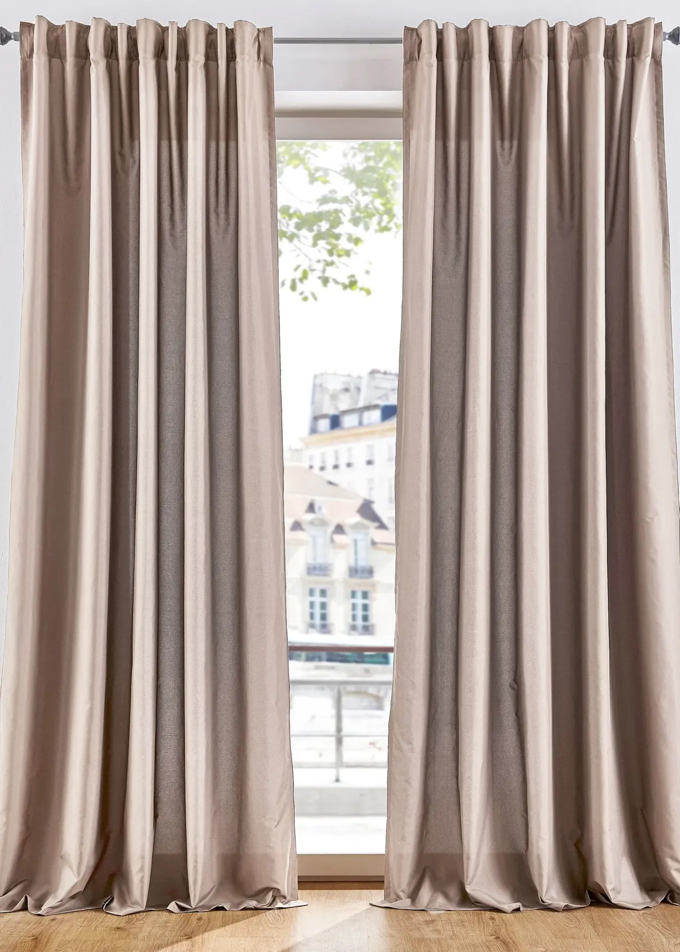 Lot de 2 rideaux en microfibre