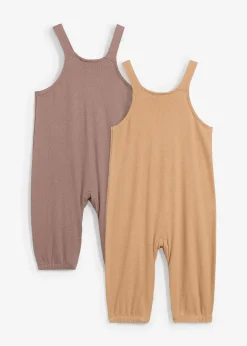 Lot de 2 salopettes bébé en coton
