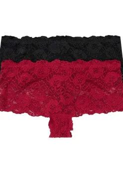 Lot de 2 shorties à dentelle