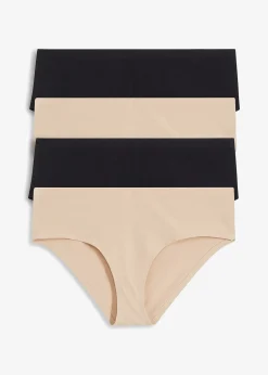 Lot de 4 shorties invisibles en coton
