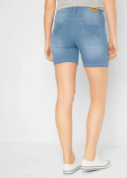 Lot de 2 shorts en jean slim, taille mi-haute