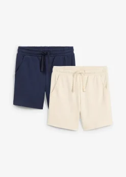 Lot de 2 shorts en jersey 100% coton