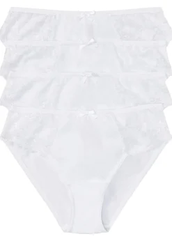 Lot de 4 slips à dentelle