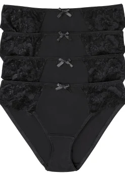 Lot de 4 slips à dentelle