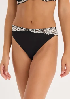 Lot de 2 slips à dentelle bicolore