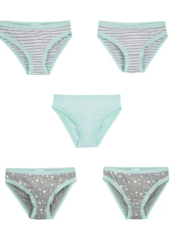 Lot de 5 slips avec coton doux