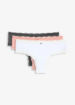 Lot de 3 slips brésiliens satinés