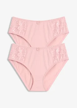 Lot de 2 slips maxi avec dentelle